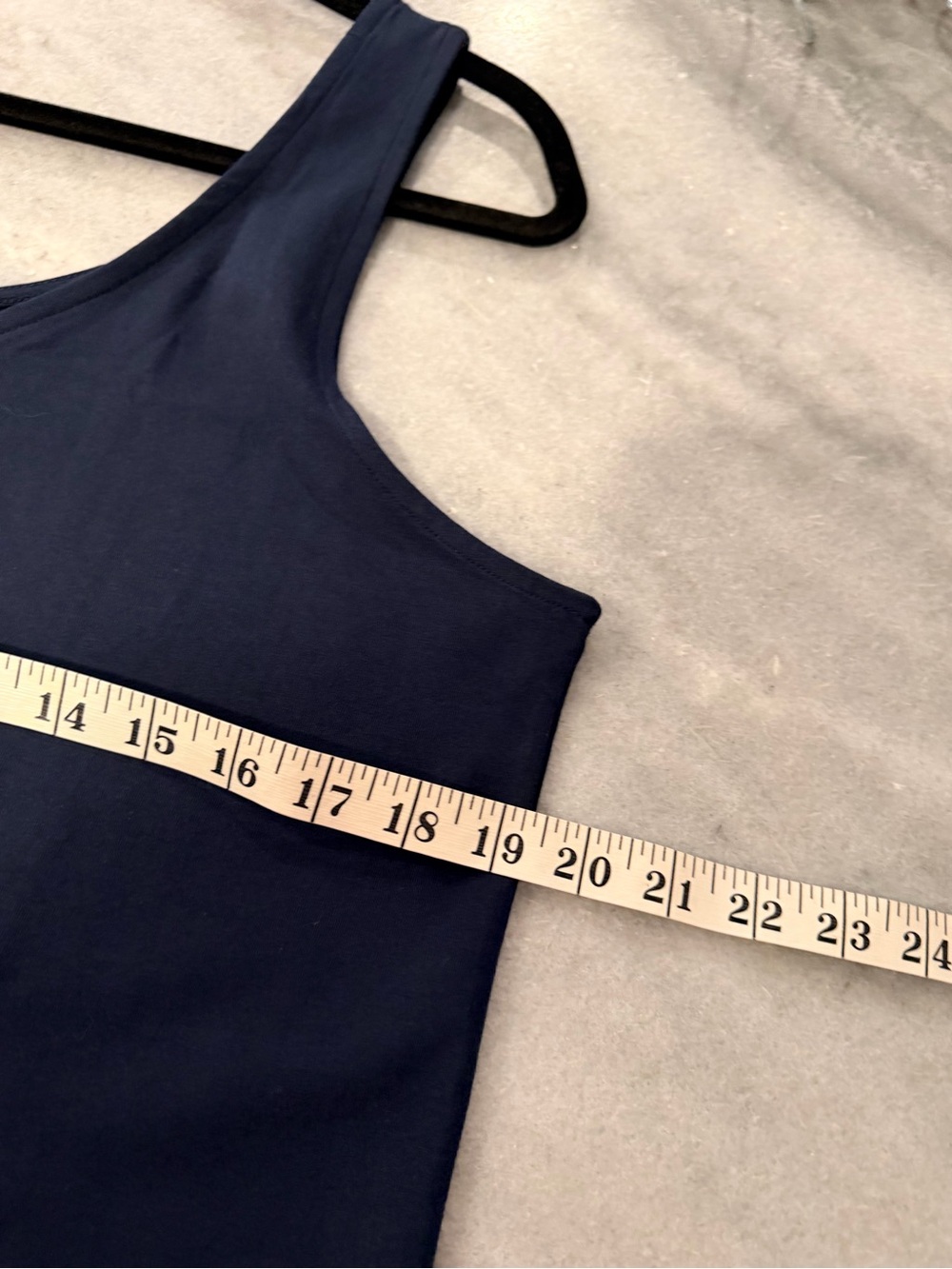 NWOT J. Jill Size XLP Perfect Reversible Tank Top Soft Stretch Cotton Navy Blue - Picture 11 of 11